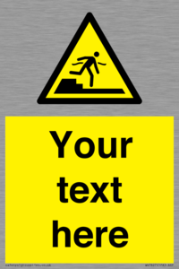 Custom warning Submerged step or steps